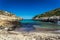 Beautiful hidden sandy beach with turquoise water in Mallorca