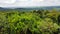 Beautiful high top view of landscape mountain and nature of the rain forest in Sakon Nakhon Province, Thailand. It`s a good place