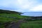 Beautiful highlands in Isle of Skye with lush green grass