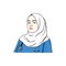 Beautiful Hijab Nurse Illustration, Vector Design