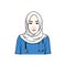 Beautiful Hijab Nurse Illustration, Vector Design