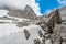 Beautiful hike and climb to the Zugspitze near Ehrwald
