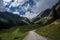 Beautiful hiking pass in the Alps, Austria, Hintertux Glacier