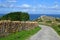 Beautiful Hiking road near the sea in Malta