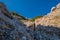 Beautiful Hill in Nerja with a view from the sea to the coast