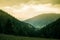 A beautiful hillside scenery of Tatra mountains.