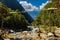 Beautiful Himalaya Landscape on route of Kanchenjunga Base Camp Trek, Nepal