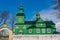 Beautiful historic wooden Orthodox church in the village of Trzescianka in Podlasie, Poland. This area is called the Land of Open