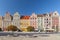 Beautiful historical tenement houses at Old Market Square in the Old Town in Wroclaw, Poland.