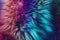 Beautiful holographic fur. Vivid, vibrant colors. Iridescent backdrop. Trendy design. Abstract background. Fluffy