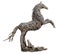 Beautiful horse made of wood isolated