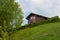 Beautiful house on a hill surrounded by trees and shrubs