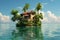 Beautiful house island villa. Generate Ai