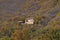 Beautiful House In The Middle Of The Mountain On The Shore Of The El Pajero Reservoir. November 14, 2015. Nature, Travel,