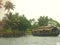 Beautiful houseboat in the backwaters Kerala