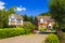 Beautiful houses of Lympne village Kent England UK