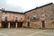 Beautiful Houses On The Main Square With Arched Soportals In The Village Of Medinaceli. Architecture, History, Travel.