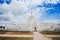 Beautiful Hsinbyume Pagoda Mya Thein Dan or called Taj Mahal of Irrawaddy river, is a large white pagoda built in 1816, located