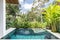 Beautiful and huge tropical swimming pool