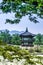 Beautiful Hyangwonjeong pavilion on an artificial island -Seoul