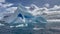 Beautiful Iceberg in Antarctica travel on ship