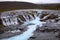 Beautiful Icelandic cascade waterfall Bruarfoss