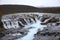 Beautiful Icelandic cascade waterfall Bruarfoss