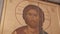 Beautiful icon on the wall of the Christian Church with the image of Jesus Christ on it.
