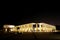 The beautiful illuminated Bahrain National Museum