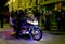 A beautiful illuminated motorbike on Bahrain National Day 2013