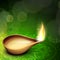 Beautiful illuminating Diya background