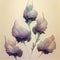 Beautiful illustration of a lovely lavender flower