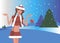Beautiful illustration people person snow vector