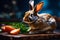 A beautiful image of a rabbit comes to life in a picturesque scene generated by Ai