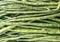 Beautiful image of yardlong bean in market stall for sell india