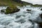 Beautiful and imposing waterfall in Iceland