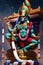 Beautiful Indian god plays the harp against the background of Colorful. Neural network AI generated art