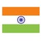 Beautiful indian tricolor flag