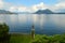 Beautiful and infinity view italian lake
