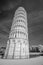 Beautiful infrared view of Leaning Tower in Pisa