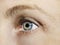 A beautiful insightful look eye. Close up shot. The eye of an elderly woman