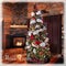 Beautiful instagram of cottage christmas tree and fireplace