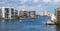 Beautiful intercoastal waterway in Hallandale Florida