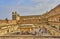 A beautiful interior of Amer fort