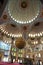 Beautiful interior of the mosque. Kocatepe Mosque. Ankara, Turkey