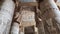 Beautiful interior of the Temple of Dendera or the Temple of Hathor. Egypt, Dendera, Ancient Egyptian temple near the city of Ken.