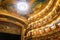 Beautiful interior view of famous Amazon theater in Manaus Brazil