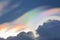 Beautiful iridescent cloud,Irisation