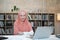 Beautiful Islamic female small business founder portrait in office