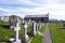 Beautiful island of Anglesey. Landscape with small chapel of saint Patrick.